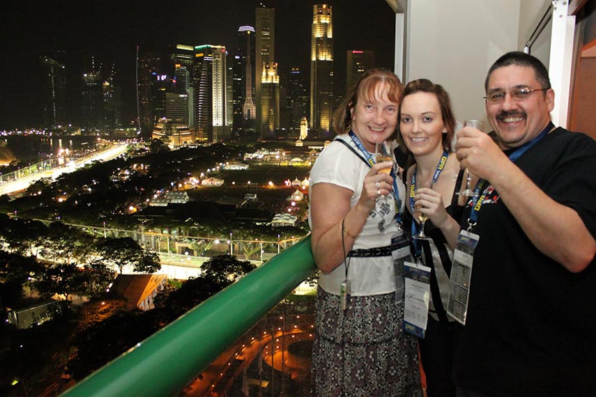 gpa guests at the singapore grand prix