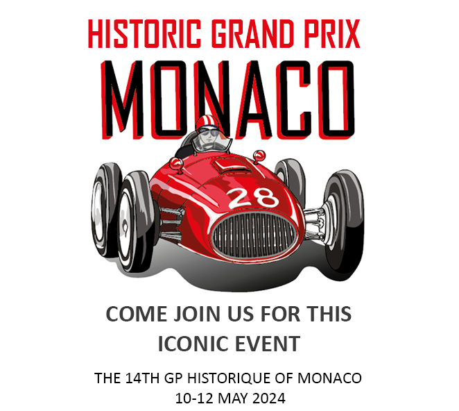 come to historic monaco grand prix banner