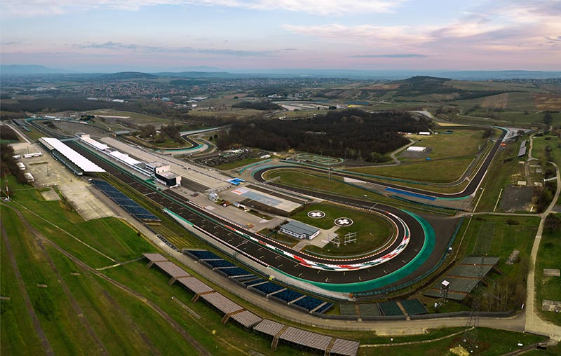 hungarian grand prix circuit from above
