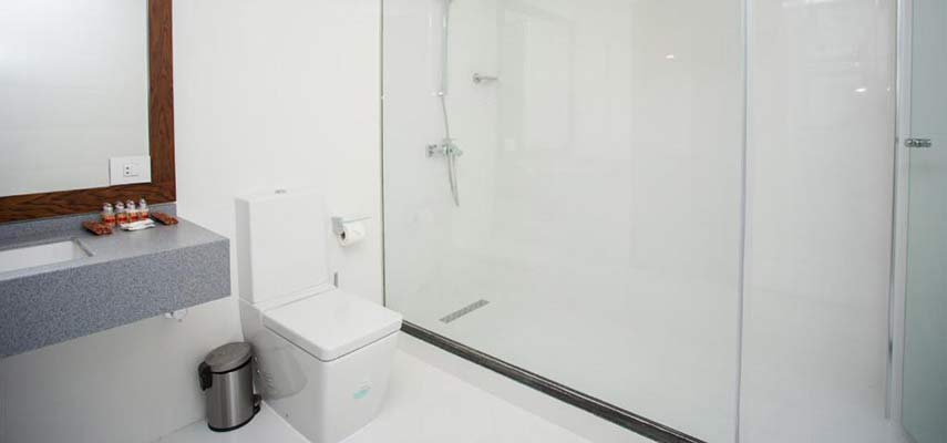 modern bathroom with shower