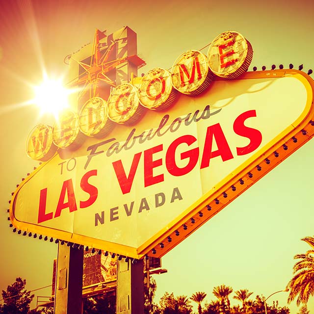 welcome fabulous las vegas nevada sign in bright sunshine