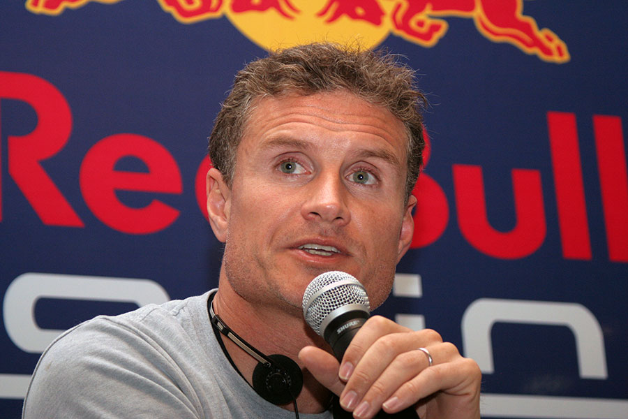 david coulthard holding an interview