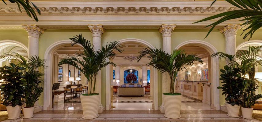hotel lobby and reception