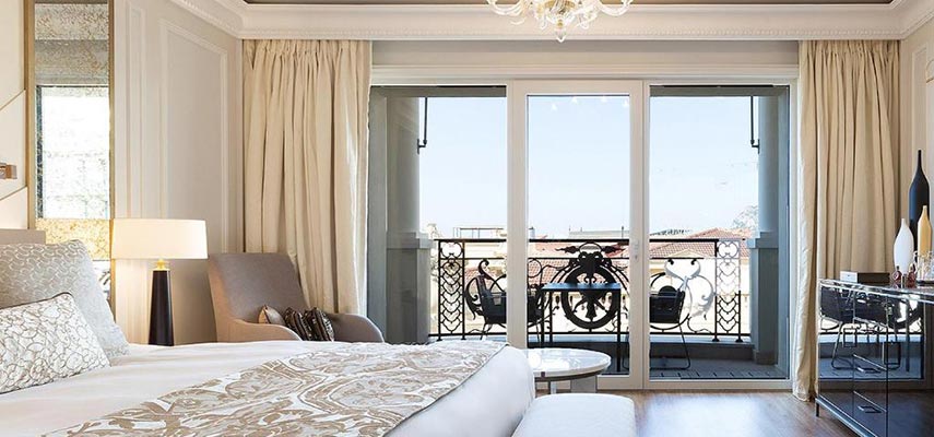 luxury bedroom and terrace
