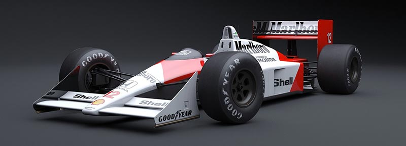 Ayrton Senna marlboro sponsored formula one car