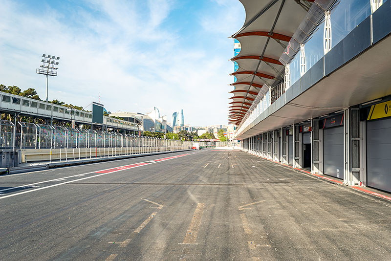 view of the pits in baku