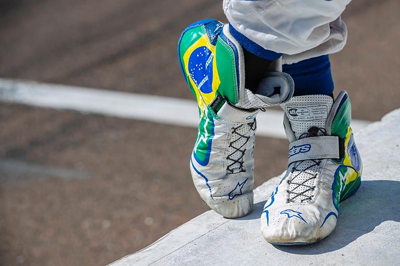 trainer shoes with brazil flags on them