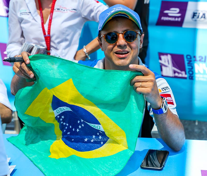 Brazilian racing driver Felipe Massa