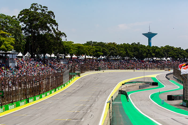view of the track and the crowd in brazil
