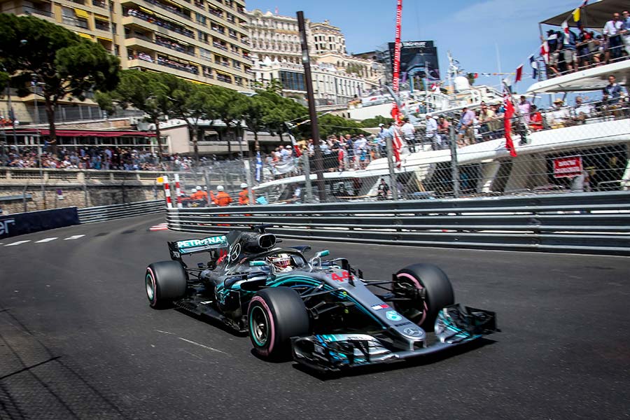 Grand Prix of Monaco. F1 World Championship 2018. Lewis Hamilton, Mercedes