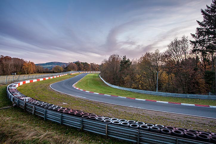 empty stretch of the nurburgring circuit
