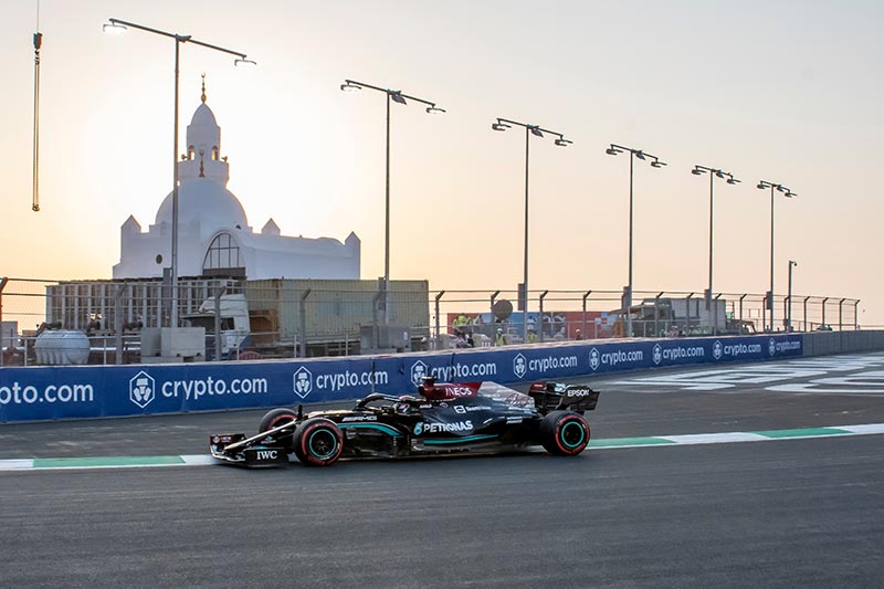 formula one car racing in saudi