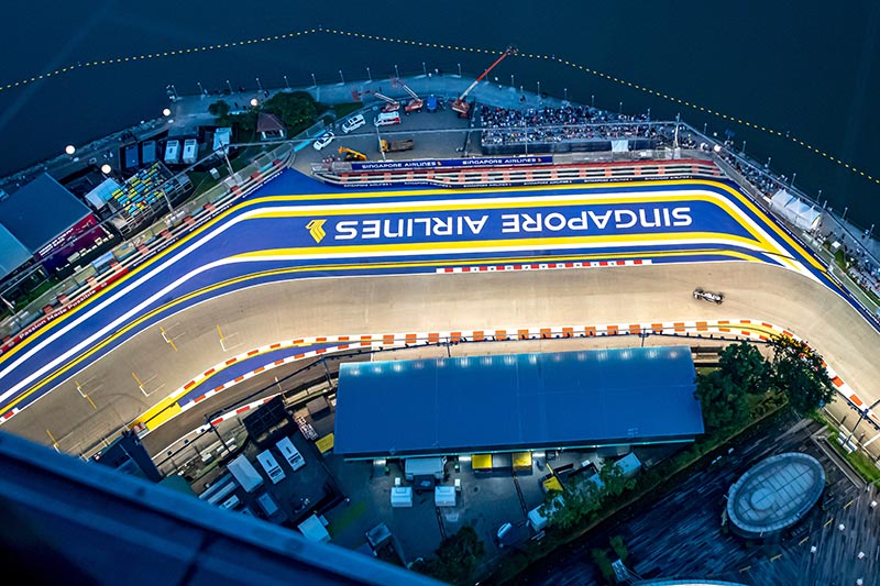 singapore circuit from the air