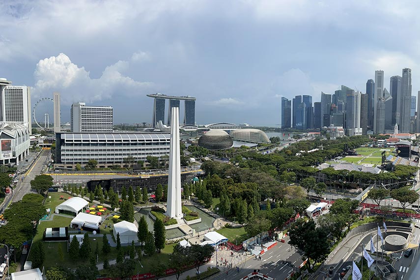 singapore city in the afternoon