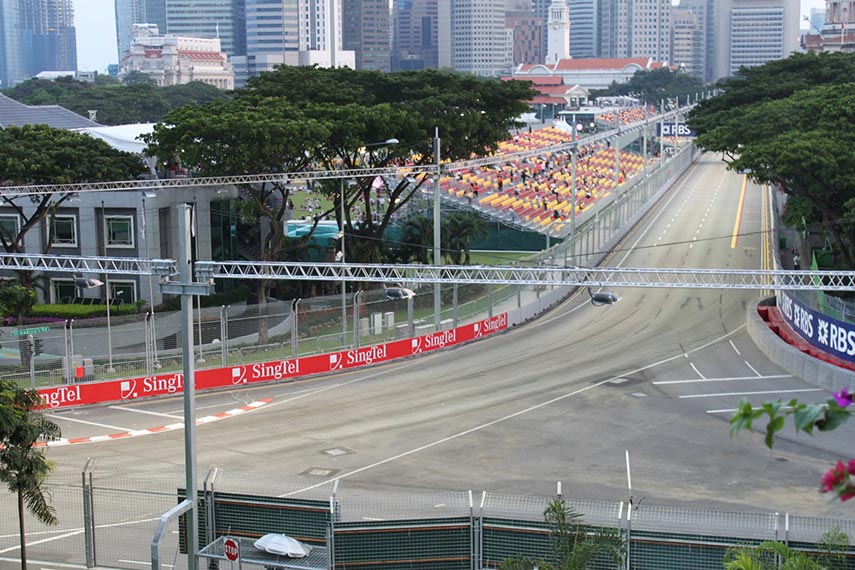 distance view of the track
