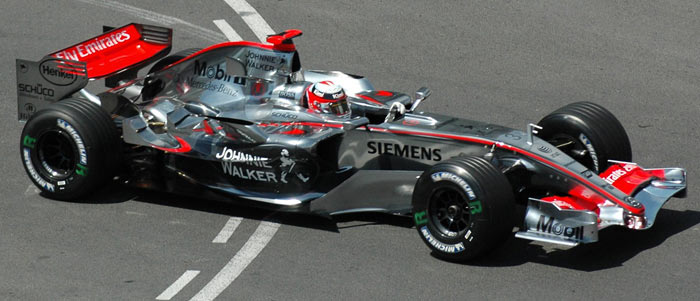 Räikkönen driving for McLaren at Monaco