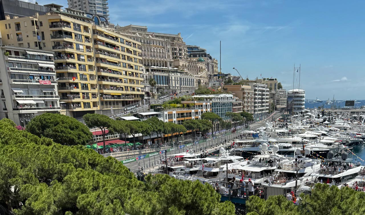 view of the monaco harbour