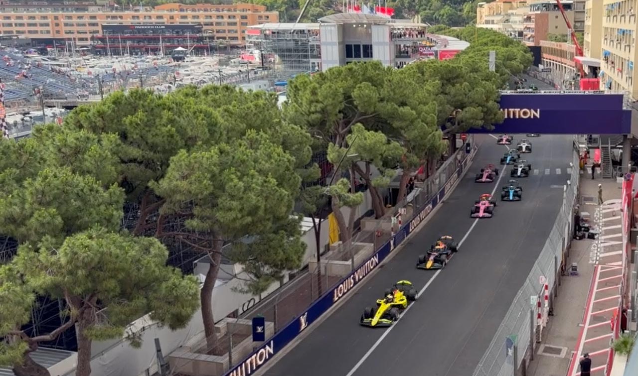 f1 cars racing at the Monaco GP