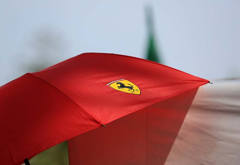red ferrari umbrella